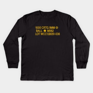 9mm NATO Ammo Can Kids Long Sleeve T-Shirt